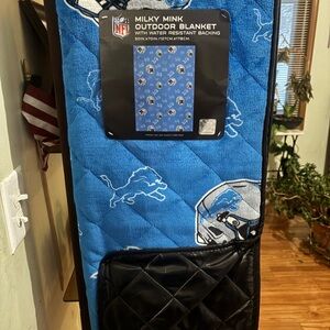 NFL Blue and Black Outdoor Blanket